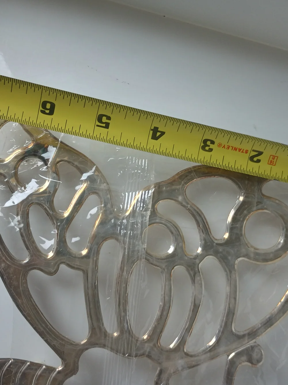 Vintage Leonard Silver Plate Butterfly Trivet - MCM Wall Decor